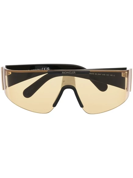 Солнцезащитные очки Moncler Eyewear в негабаритной оправе black