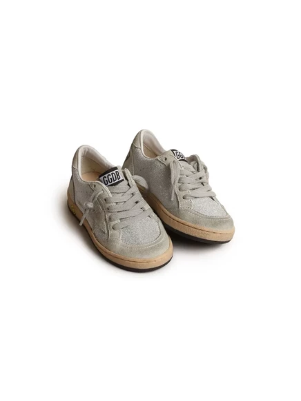 Кроссовки на шнуровке с логотипом Golden Goose Kids grey