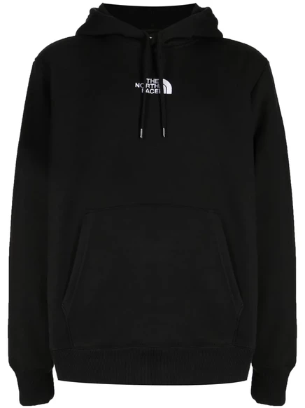 Мужская худи The North Face хлопковая с вышитым логотипом, черно-белая