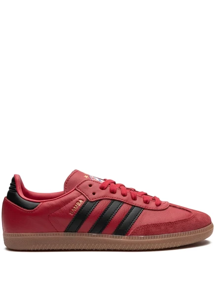 Унисекс кроссовки Adidas Samba x FC Bayern, красные