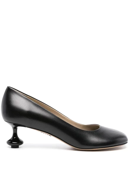 Кожаные туфли-лодочки LOEWE Toy 45 мм black