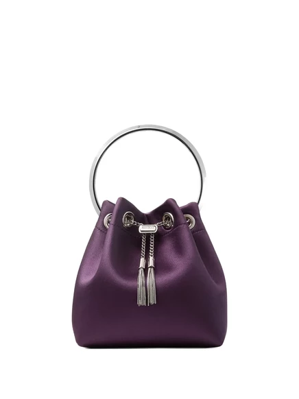 Женская мини-сумка Jimmy Choo Bon Bon, фиолетовая