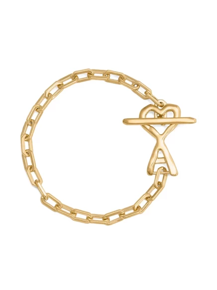 Кованое ожерелье AMI Paris Ami De Coeur gold