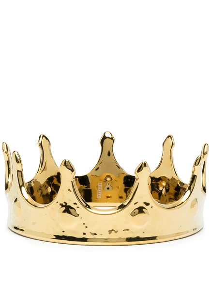 Золотая корона из фарфора Seletti gold
