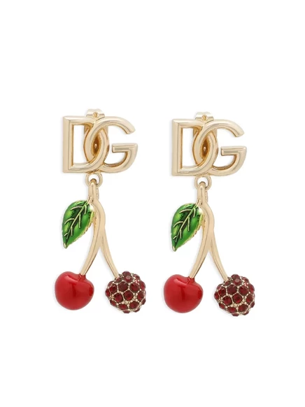 Женские серьги Dolce & Gabbana с логотипом, золотистые
