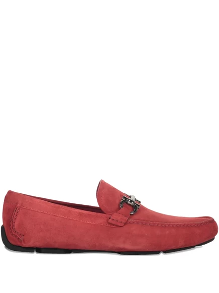 Мокасины Ferragamo Gancini-с деталями red