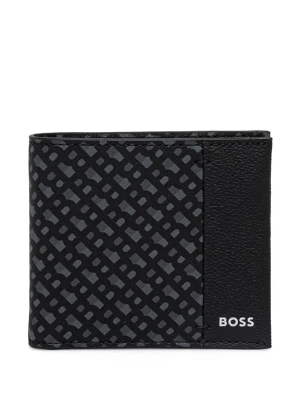 Мужское портмоне Boss Monogram, черное