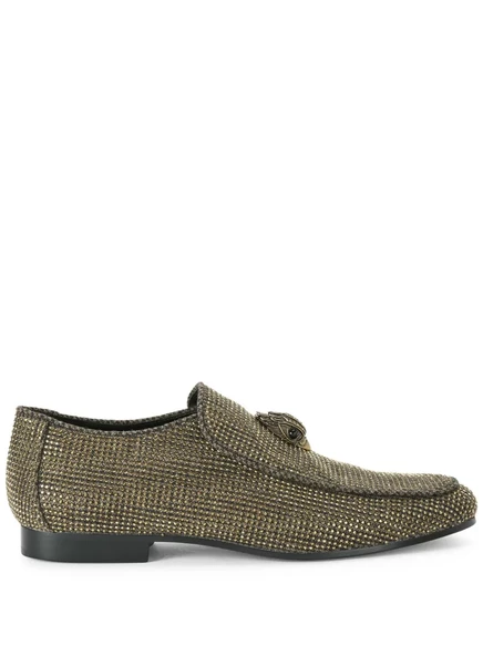 Мужские лоферы Kurt Geiger London со стразами, коричневые