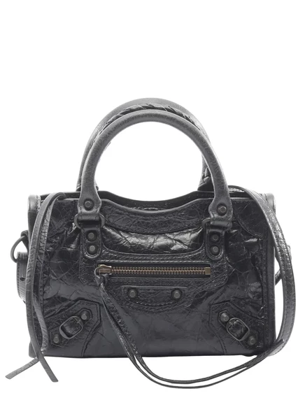Женская сумка Balenciaga Pre-Owned Le City nano, черная