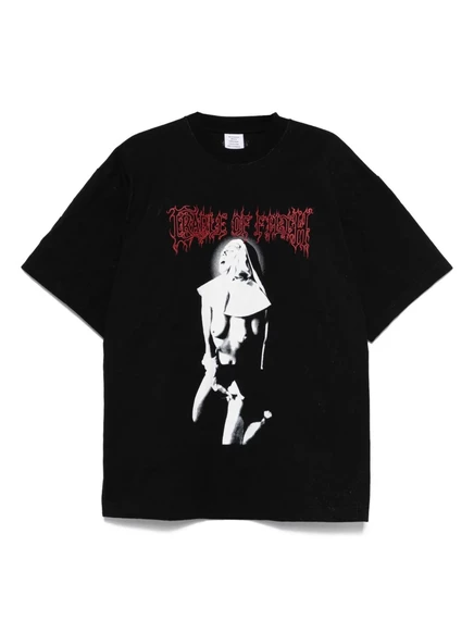 Футболка с фотографическим принтом VETEMENTS black