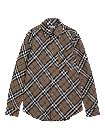 Клетчатая рубашка с длинными рукавами от Burberry
