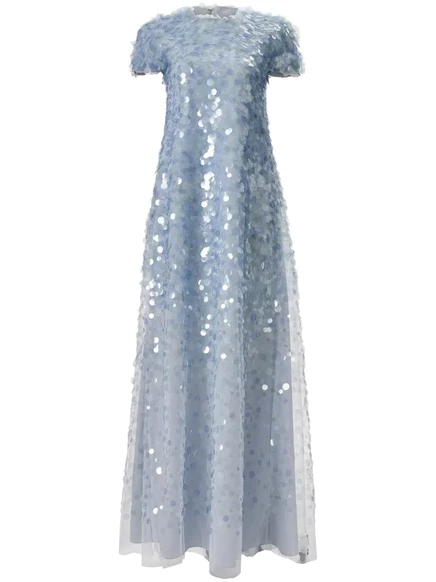 Женское платье Carolina Herrera с пайетками, синее