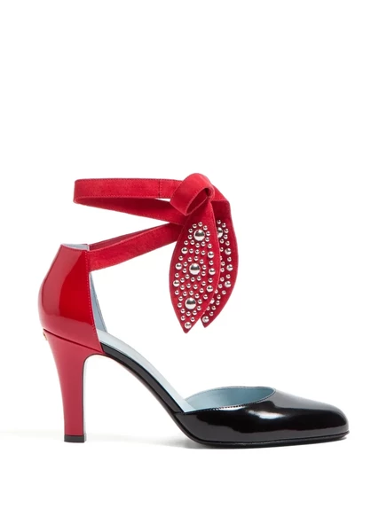 Женские туфли Valentino Foliefoliage с завязкой, красные