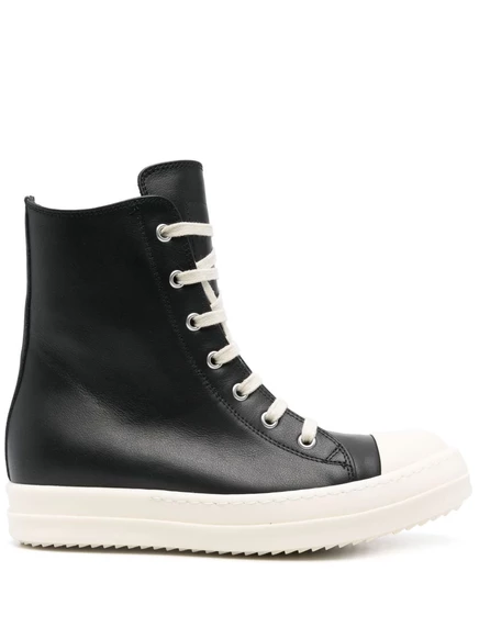 Кожаные кроссовки Рика Оуэнса black