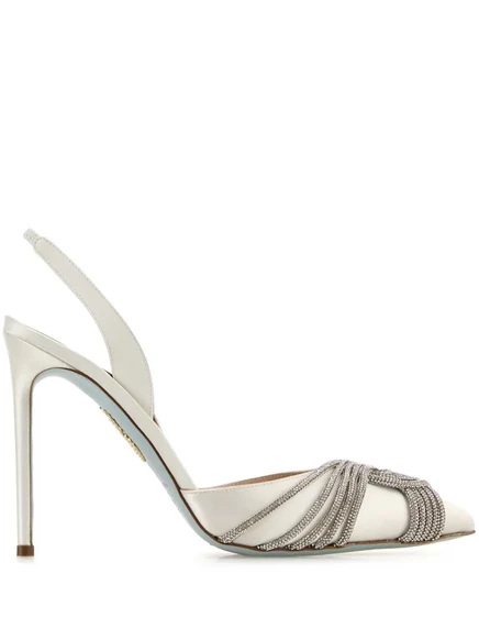Женские туфли Aquazzura Gatsby 105 мм, белые