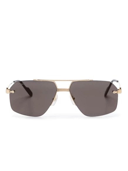 Солнцезащитные очки в пилотной оправе Cartier Eyewear Première de Cartier black