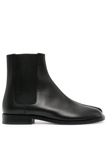 Кожаные ботинки Челси от Maison Margiela Tabi black