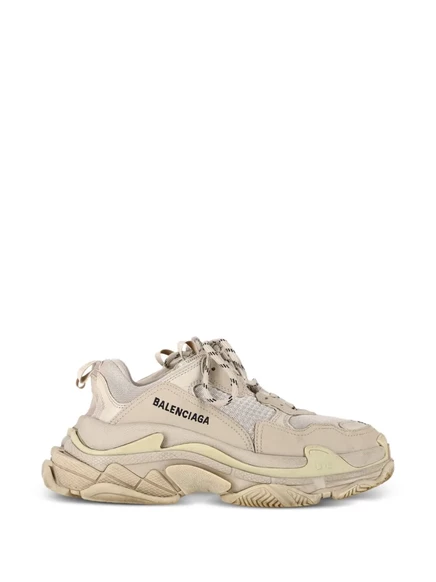 Мужские кроссовки Balenciaga Pre-Owned Triple S, бежевые