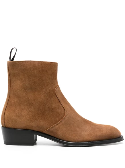 Замшевые ботильоны Giuseppe Zanotti 40 мм brown