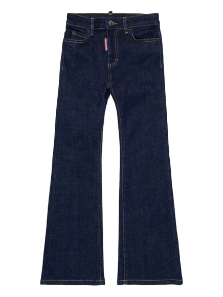 Джинсы для девочек DSQUARED2 Kids хлопковые, синие