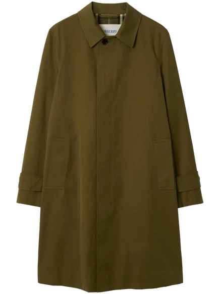 Автомобильное пальто из габардина Burberry green