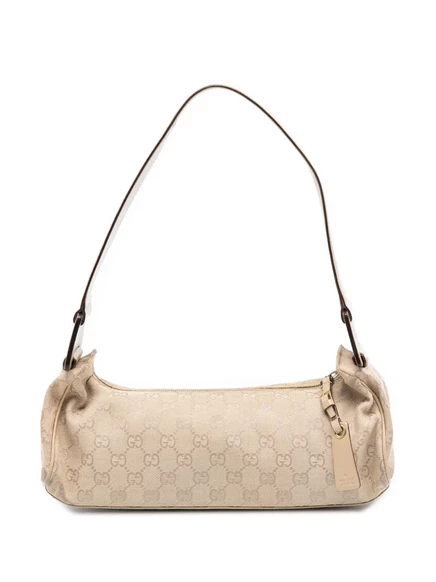 Холщовая сумка через плечо Gucci, бывшая в употреблении в 2000-2015 годах