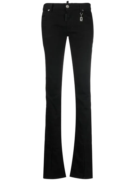 Женские расклешенные джинсы DSQUARED2, черные