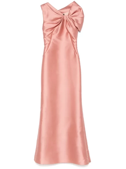 Атласное платье от Альберты Ферретти pink