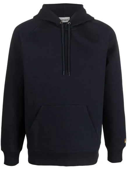 Мужская худи Carhartt WIP с вышитым логотипом, синяя