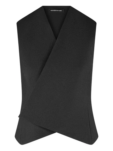 Жилет с запахом спереди от Manière De Voir Laurence black