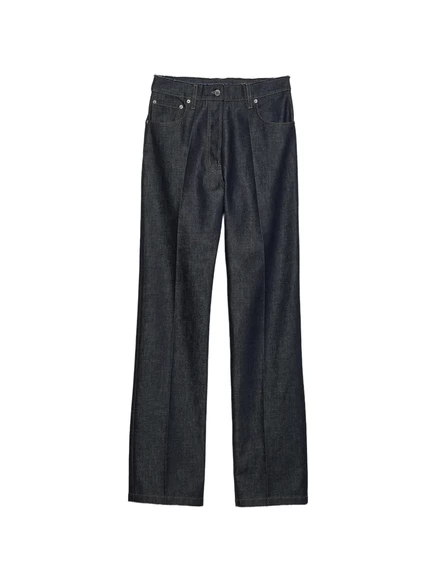 Женские джинсы Prada five-pocket прямого кроя, синие