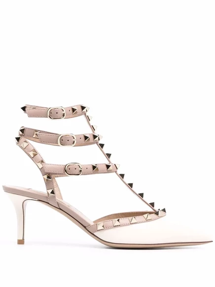 Насосы Valentino Garavani с 65-миллиметровым корпусом Rockstud neutrals