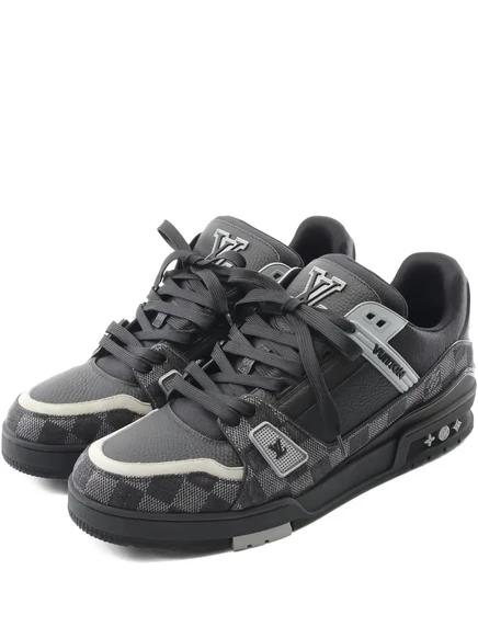 Кроссовки Louis Vuitton LV Trainer, бывшие в употреблении black