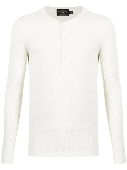 Джемпер из вафельной вязки Ralph Lauren RRL white