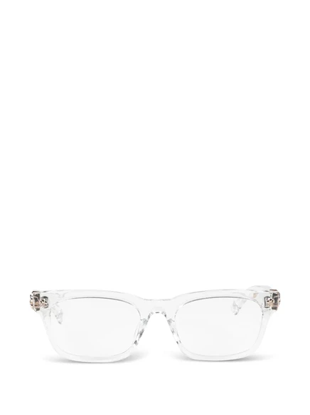 Мужские очки Chrome Hearts прямоугольной формы, белые