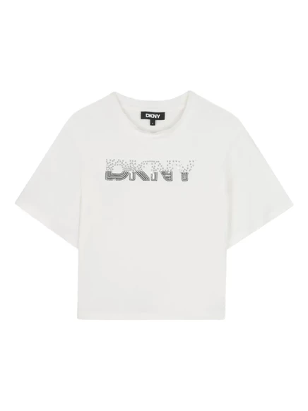Футболка с логотипом Dkny Kids, белая
