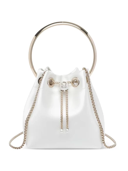 Мини-сумка-клатч Jimmy Choo Bon Bon с кольцевой ручкой
