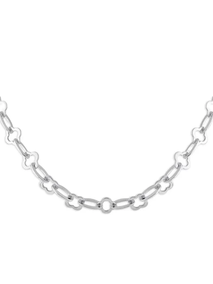 Женское колье Van Cleef & Arpels Alhambra, 18K, серебристое