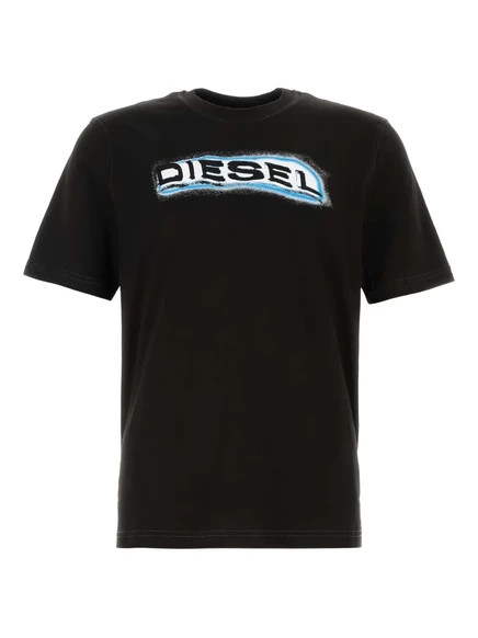 Мужская футболка Diesel с логотипом, черная