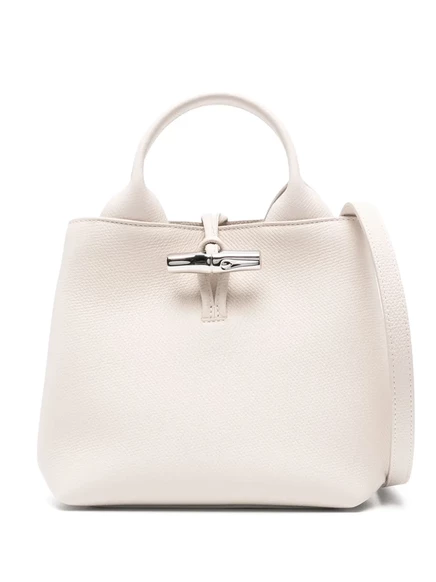 Женская сумка Longchamp Le Roseau S из зернистой кожи, нейтральная