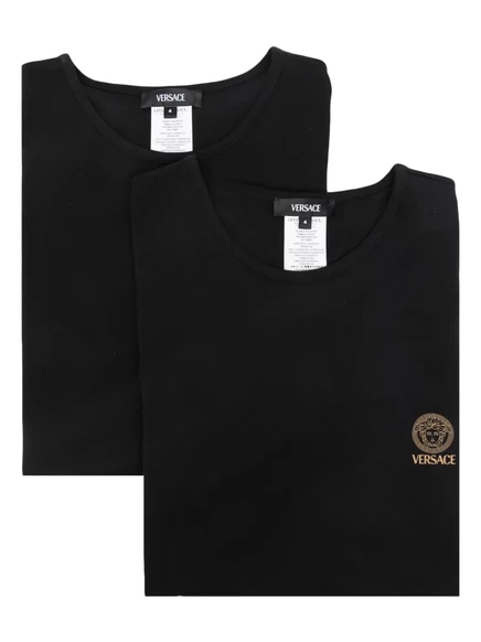 Майка от Versace с изображением Медузы горгоны (в упаковке из двух предметов) 