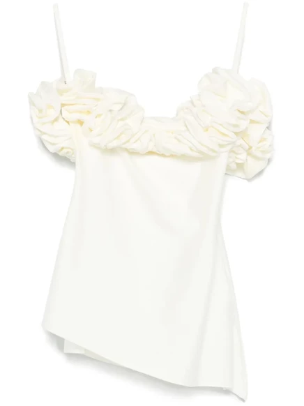 Топ с оборками от Coperni white