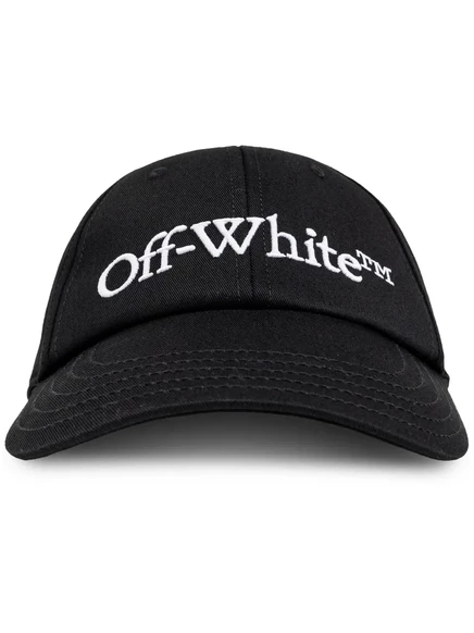 Мужская бейсболка Off-White с вышитым логотипом, черная