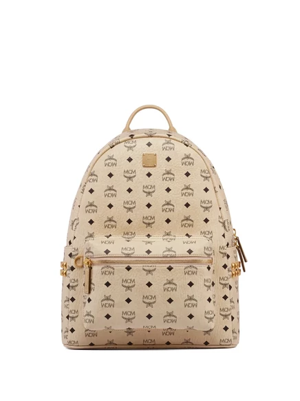 Рюкзак MCM Stark Side Studs Visetos, бежевый