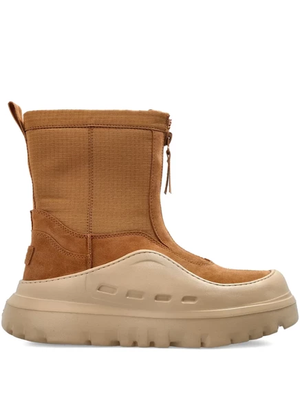 Замшевые ботинки UGG PeakMod на молнии brown