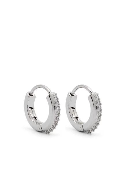 Женские серьги Swarovski Matrix с фианитами, серебристые
