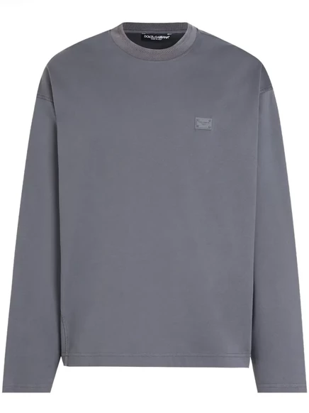 Толстовка из хлопчатобумажного трикотажа Dolce & Gabbana  grey