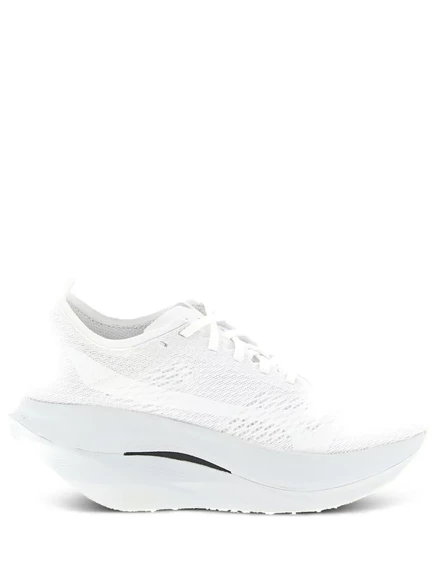 Унисекс кроссовки Comme des Garçons x Mizuno Wave Rebellion Pro 3 низкие с ажурным текстильным верхом, белые