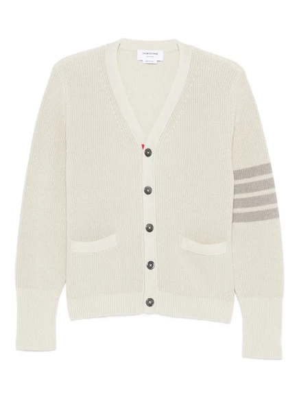 Мужской кардиган thom browne 4-bar с карманами, слоновая кость