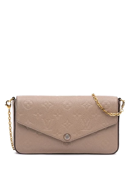 Сумка через плечо Felicie с монограммой Empreinte Pochette, бывшая в употреблении у Louis Vuitton 2021-2025 brown